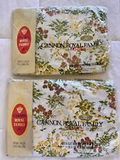 Vintage Cannon Royal Family Petite Hardin QUEEN Flat and Fitted Sheet Set Sealed picture