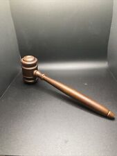 Judges Wooden Gavel Vintage Law Judicial Authorities Crime Jury  picture