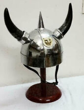 Medieval helmet design in 18 gauge solid steel leather lining for... picture