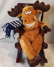 DanDee Rocking Chair Singing Moose Grandma Got Ran Over By A Reindeer Plush picture