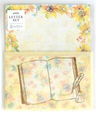 Letter Set Season Flower Sunflower Yellow 6 Sheet 3 Envelope Amifa picture