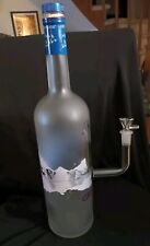 Homemade Empty Large Grey Goose Vodka  Bottle Bong Lamp Hookah Glass picture