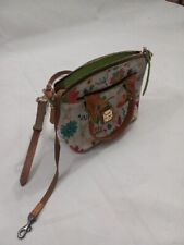Dooney & Bourke Disney Parks Tinkerbell White Floral Tote Satchel Purse & Straps picture
