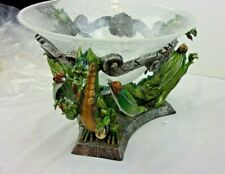 Franklin Mint Dragon Kingdom Discordia candy bowl with stand NIB VINTAGE LE picture