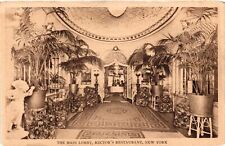 Vintage Postcard- THE MAIN LOBBY, RECTOR'S RESTAURANT, N.Y. picture