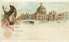 GOVERNMENT BUILDING POSTAL CARD 1893 WORLDS COLUMBIAN EXPOSITION FAIR GROVER  picture