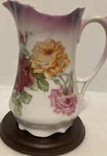 Vintage Porcelain Roses As Design With Overspray At Top Creamer/ Pitcher/Germany picture