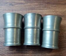 Vintage Signed REIN ZINN Pewter Cup Germany Set Of 3 picture