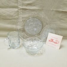 Vintage Princess House Fantasia 4 piece Crystal Place Setting #520 w/ Box picture