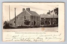 Quincy MA-Massachusetts, Home John & John Quincy Adams Vintage c1906 Postcard picture