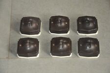 6 Pc Vintage Bakelite & Ceramic Tinoy Pilot Electric Switches,England picture