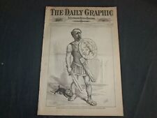 1874 JANUARY 4 THE DAILY GRAPHIC NEWSPAPER- FIGHTING EDITOR OF THE WEST- NT 7640 picture