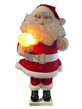 Vtg Holiday Time Illuminated Animated Figure Santa Clause Music Christmas 1990s picture