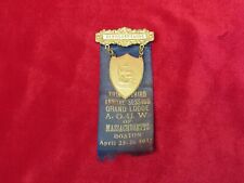 A.O.U.W. Ancient Order Of United Workmen Grand Lodge Boston Ma 1911 Badge picture