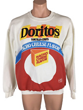 RARE Vintage 80s Frito Lay Doritos Old Log Big Logo Sweatshirt Americans XL picture