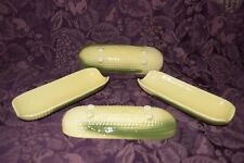4 Vintage Mid Century Modern Corn Rollers by Rosendahl Pottery Ceramic Holders picture