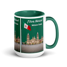 ¡Viva México México lindo Nueva 15oz taza de café Mexico FAN ARTE REGALO picture