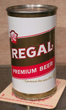 1960 BOTTOM OPENED REGAL PREMIUM STEEL FLAT TOP BEER CAN MIAMI FLORIDA EMPTY picture