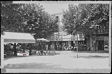 Sainte-Maxime, Café bar Nautic, photo glass plate, black & white negative 9x14 cm picture