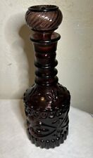 Vintage 1960's Bonded Beam Whiskey Purple Decanter Amethyst 12x4 Inches. picture