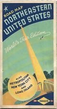 1939 SUNOCO Road Map NEW YORK WORLD'S FAIR Long Island Manhattan Northeast US picture