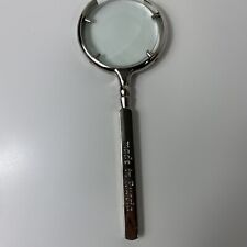 Silver Magnifying Glass Made in Russia Hand Held B25 picture