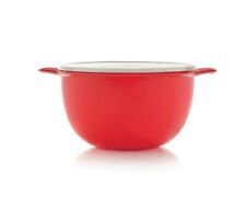 Tupperware Mega Thatsa Large Mixing Classic Bowl 42 Cup / 10L Red / White picture