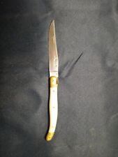 Vintage LAGUIOLE INOX Dinner Steak Knife with Bee Emblem.  MADE IN FRANCE.   picture