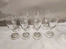 Clear Glass WINE GLASSES  - Set of 8 4
