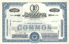 Donahoe's Inc. - 1968-70 Stock Certificate - Popular Grocery Business around Pit picture