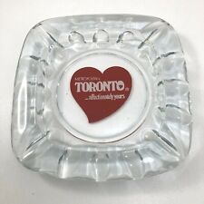 Large Heavy Glass Cigar Ashtray Metropolitan Toronto Affectionately Yours picture