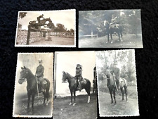 LATVIA 1st REPUBLIC MILITARY CAVALRY UNITS POSTCARD PHOTOS. LOT OF 5 ORIG.PRINT picture