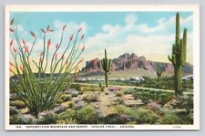 Postcard Superstition Mountain And Desert Apache Trail Arizona picture