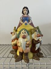 Rare Disney Snow White and the Seven Dwarfs Limited Edition Cookie Jar Pre-owned picture