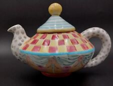 MacKenzie Childs Hand-Painted Vintage 1996 Wallcourt Teapot Imrie Pattern   picture