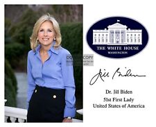 FIRST LADY DR. JILL BIDEN WHITE HOUSE SEAL AUTOGRAPHED 8X10 PHOTO picture