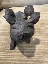 Vintage Flying Cast Iron Pig with Wings 6.5