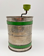 Androck Vintage Kitchen Flour Sifter w/ Three Screens Kitchen Decor picture