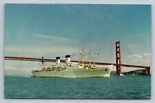 Postcard SS Leilani Pacific Far East Line Hawaiian Textron Inc Golden Gate B336 picture