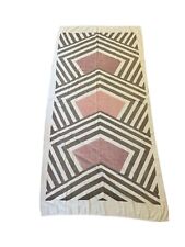 Vintage Martex Terrycloth Beach Towel Geometric 1970s Large 34x70 picture