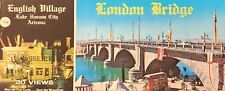Vintage Postcard London Bridge English Village/Bridge 20 Views Lake Havasu City picture