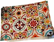 4 FIESTA-WARE REVERSIBLE INDOOR/OUTDOOR FLORAL PLACEMATS & NAPKINS H2O REPELLANT picture