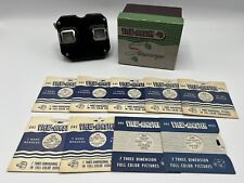 Sawyer’s View Master Stereoscope In Original Box With 9 Reels Lot Vintage picture