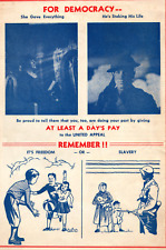 Allentown Lehigh War Relief USO Blue Star WWII Home Front Poster Set picture