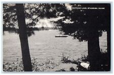 c1950's Watchic Lake Over View Pine Trees Standish Maine ME Vintage Postcard picture