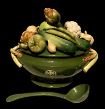 Vintage Fitz and Floyd 1960s Giardino Faience Signature Collection Soup Tureen picture