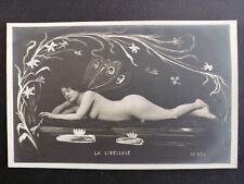 cpa SUPERB ART DECO Surrealism WOMEN DRAGONFLY NAKED WOMAN Photo Card picture
