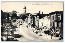 c1940 Main Street Exterior Building Southbridge Massachusetts MA Artvue Postcard picture