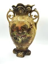 Victorian English Vase With Cows And Cottage picture