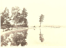 1920s LAKE PLEASANT NEW YORK NY SHORELINE STEPHENS WATERBURY RPPC POSTCARD P2845 picture